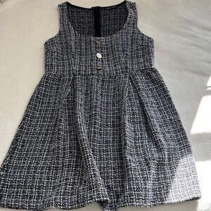 SHEIN Black and White Tweed Dress